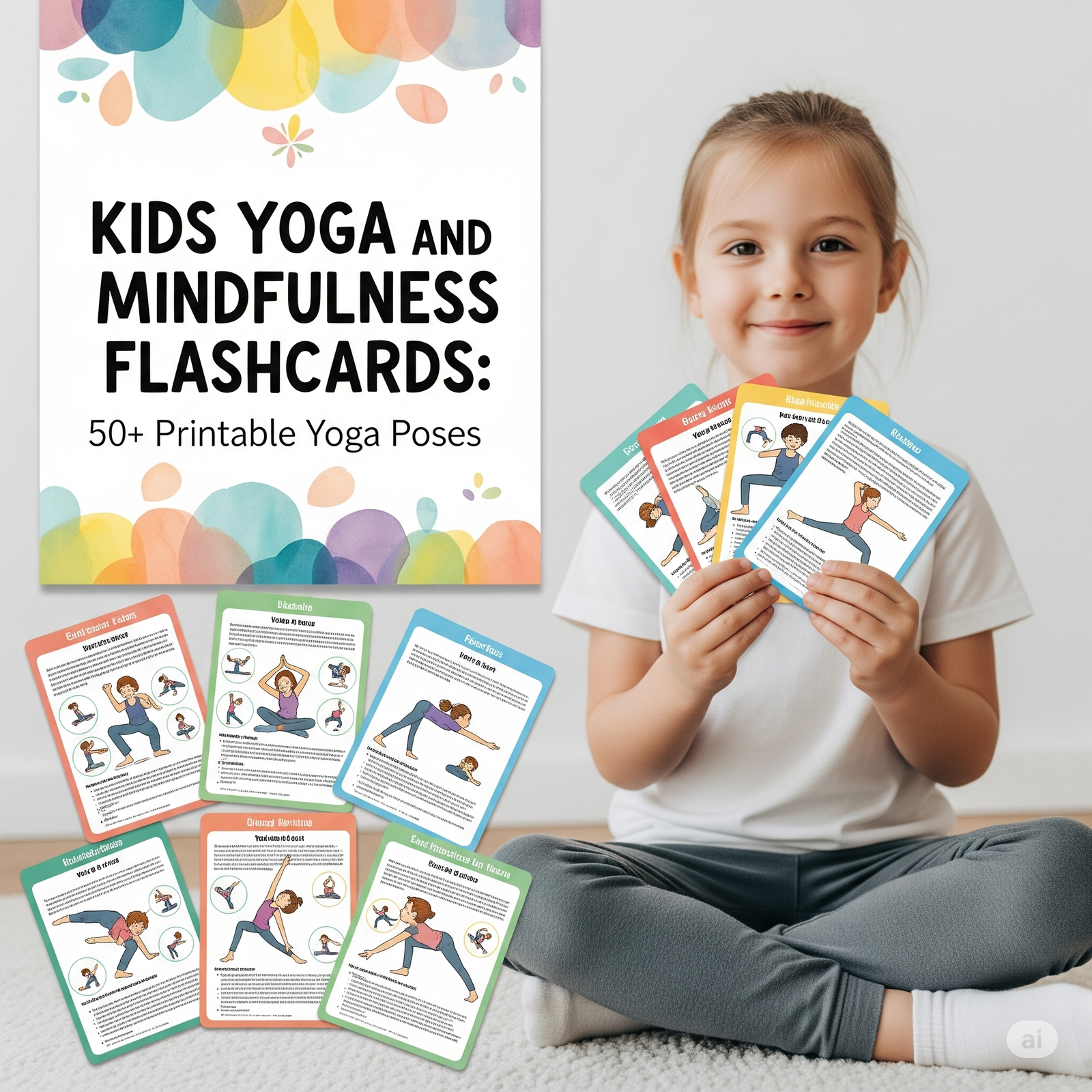 Kids Yoga & Mindfulness Cards: 100+ Printable Poses 1 Kids Yoga and Mindfulness