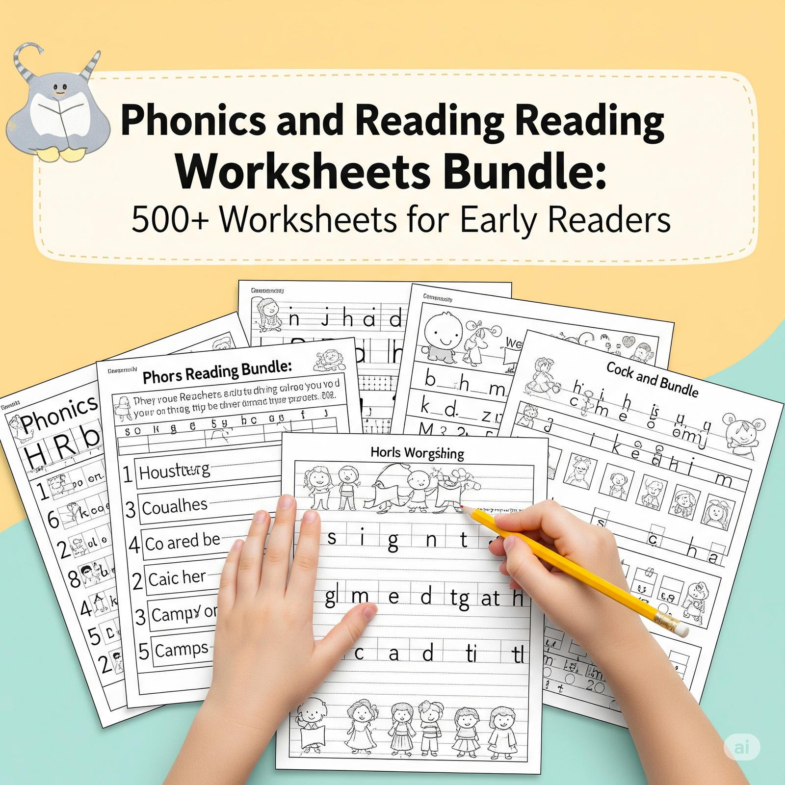 Phonics & Reading Worksheets: 500+ Pages for Early Readers 2 Phonics and Reading Worksheets2
