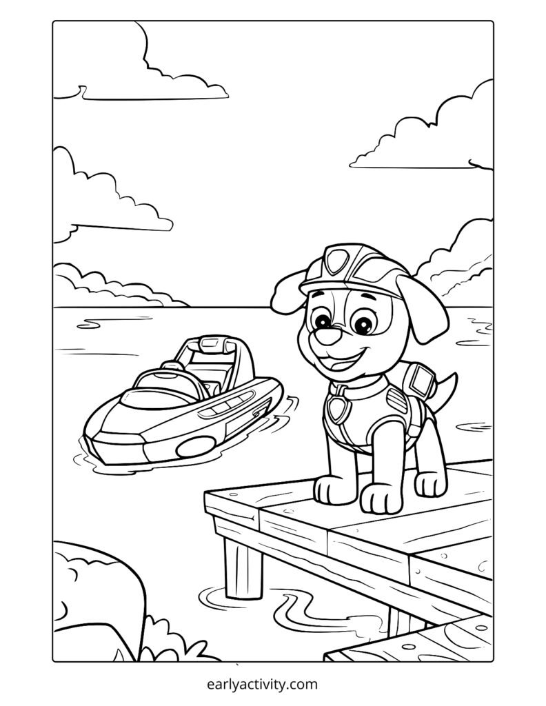 21 paw patrol Zuma coloring page .pdf