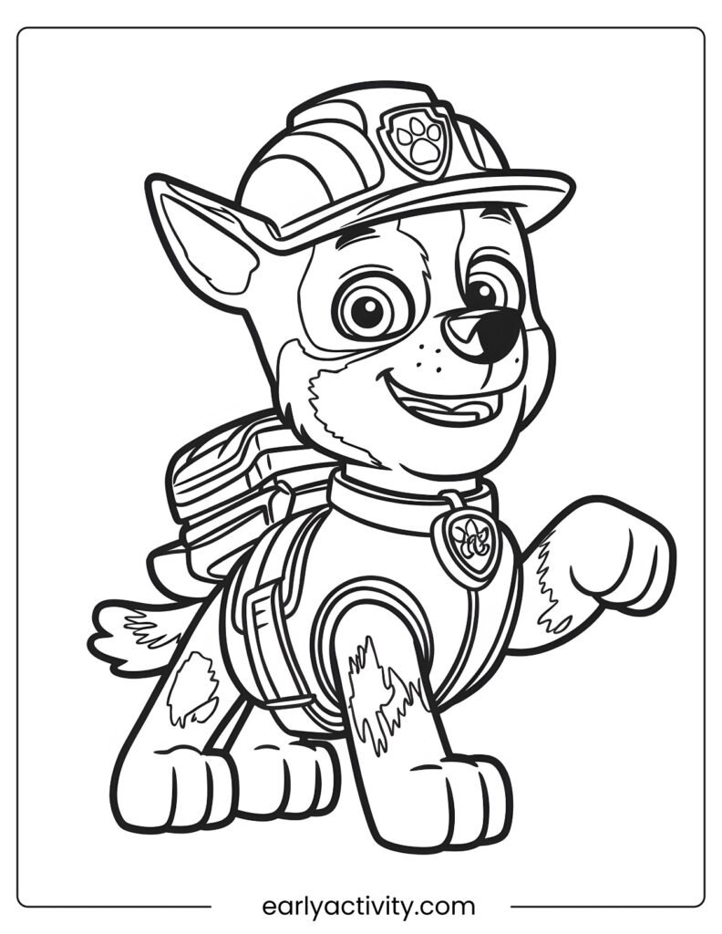 27Rubble paw patrol coloring page .pdf