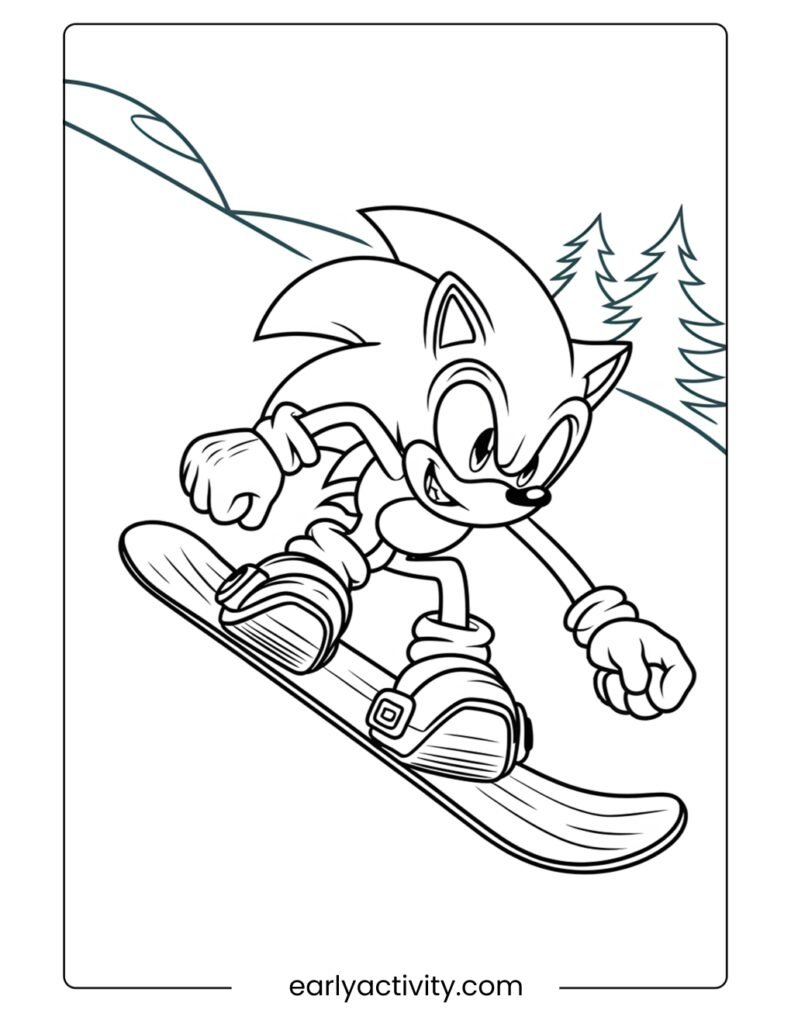 27_Sonics Snowboard Ride colouring page .pdf