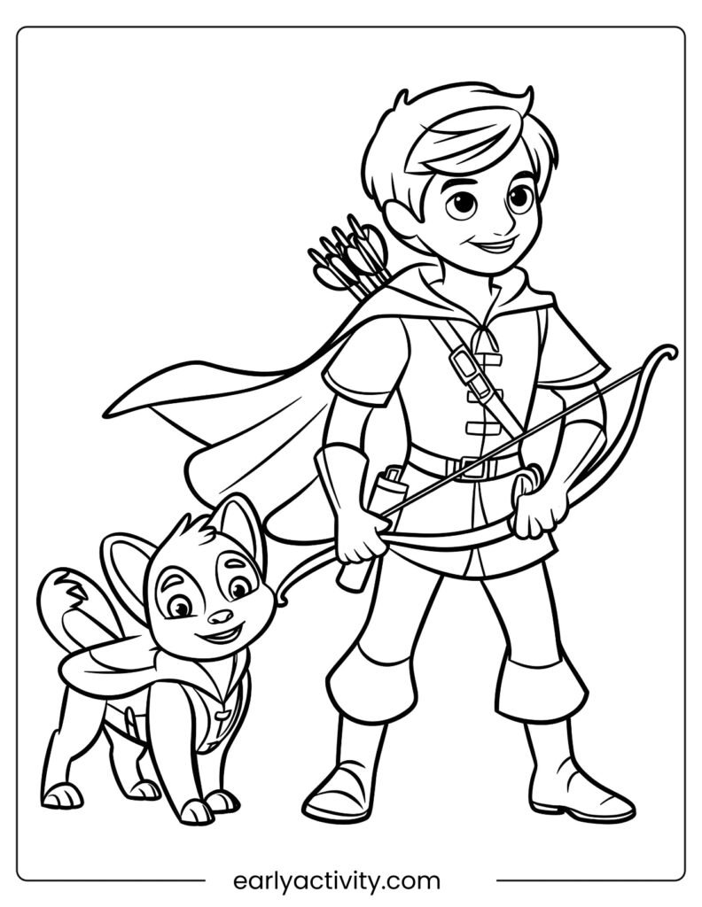 46 Robin Hood and Little John Colouring page .pdf